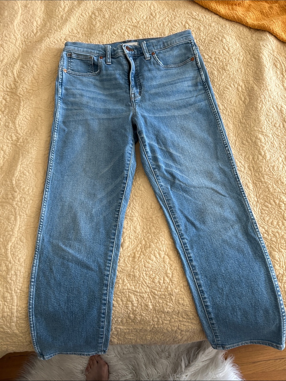 Madewell Light Blue Straight-Leg Jeans